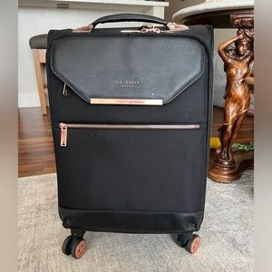 Ted Baker London black carry on suitcase